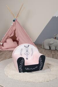 Poltroncina per bambini Ballerina coniglio - bianco-rosa