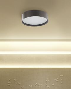 Lampada da soffitto in acciaio Nero con luci a LED integrate in acrilico Illuminazione moderna decorativa di forma rotonda Beliani