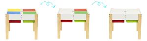 Tavolo per bambini in legno con sedie Creative