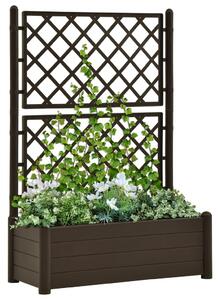Fioriera da Giardino con Graticcio 100x43x142 cm PP Moca