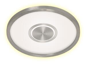 Plafoniera LED, retroilluminata, nichel opaco, rotonda, L 42,5 cm