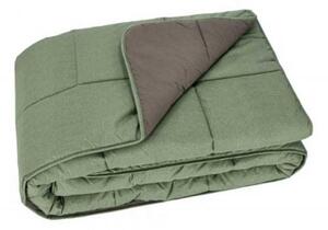 Trapunta Letto Singolo 1 Piazza Puro Cotone Linea Chromo Gabel Colore Verde Sottobosco