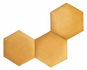 Pannello imbottito Hexagon - miele - M