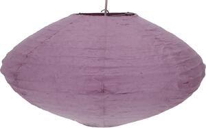 Paralume piatto in carta Lokta, lampada a sospensione Boho Coronada - Ø 43 cm viola, carta Lokta, paralumi asiatici in carta e tessuto