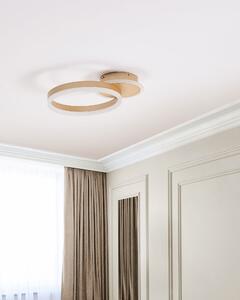 Plafoniera dalla forma circolare con luci LED in metallo oro glamour minimalista Beliani