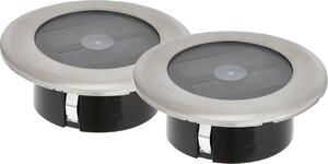 Set da 2 faretti da incasso a LED solari da terra, Ø 11 cm, portata massima di 100 kg per faretto