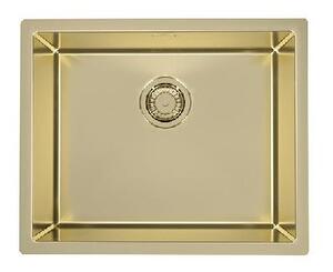 Lavello ALVEUS Quadrix 50 - Monarch, colore oro / a filo piano / bordo piatto / da incasso / lavello da cucina
