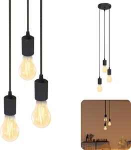 SSC-LUXon PARU lampada a sospensione a 3 luci in stile retrò-industriale con lampadine LED Smart Home CCT Controllo tramite app Wifi