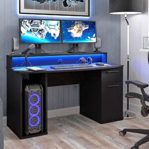 TEZAUR 9B: tavolo da gaming con illuminazione a LED, di Forte