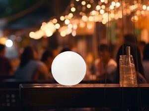 Lampada solare classe di protezione IP44 per esterni e interni - Sfera da giardino con cambio di colore 18 cm