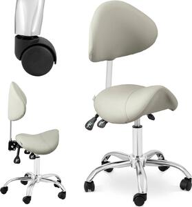 Sedia a sella Expondo physa - 51 - 65 cm - 150 kg - Grigio/Argento