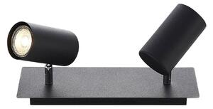 Faretto da soffitto Lindby Joffrey, 31 cm, 2 luci, nero, GU10