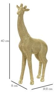 Scultura Giraffa H Cm 40