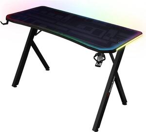 Scrivania da gioco compatta Lumio con illuminazione a LED su 3 lati controllata da app