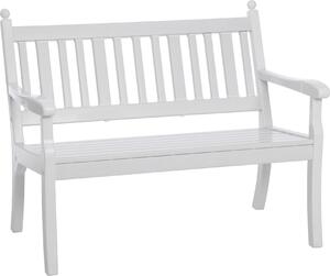 Panchina da giardino in plastica Blome Hohenzollern a 2 posti, bianco