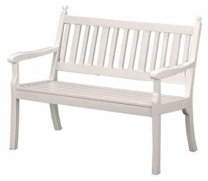 Panchina da giardino in plastica Blome Hohenzollern a 3 posti, bianco