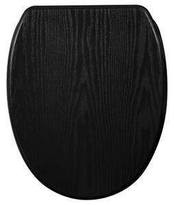 SANILO® Sedile WC con chiusura ammortizzata e chiusura rapida Black Wood, coperchio WC direttamente dal produttore, coperchio WC, sedile WC, coperchio WC