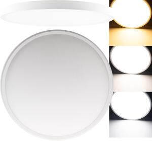 Lampada da soffitto a LED ChiliTec 40 cm, 32 W, CCT, 3 tonalità di luce regolabili, 230 V, profilo piatto da 25 mm, illuminazione interna, corpo in bianco [Classe energetica F]