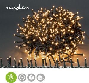 Luci di Natale Nedis - Gruppo compatto - 700 LED - Bianco caldo - 14,00 m - Effetti di luce: 7 - Uso interno ed esterno - Alimentazione a rete