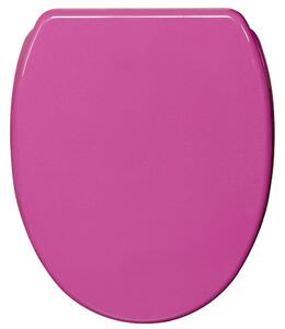 Sedile WC SANILO® con chiusura ammortizzata e chiusura rapida, rosa glitterato; coperchio per WC direttamente dal produttore, coperchio per WC, sedile per WC, coperchio per WC