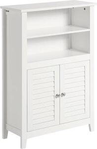 Armadio doppio - Armadietto da bagno - Bianco - 26 x 90 x 60 cm