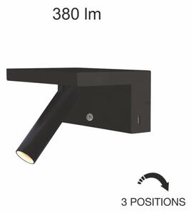 Applique beam 5w luce calda 2700k beneito faure nero