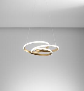Lampadario diva 39w luce calda 3000k gealuce piccolo oro