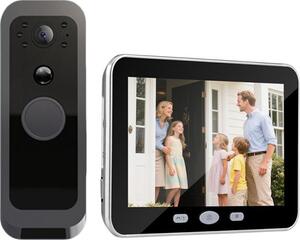 Campanello video wireless con display LCD TPD10