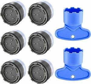 Rubinetteria a risparmio idrico, set da 6 pezzi, rubinetto da cucina, rubinetto per doccia