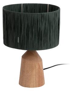 Lampada da tavolo TRAPEZE con struttura in legno, Ø 25 cm