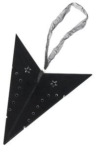 Set di 2 stelle LED in carta di colore nero 45 cm velluto decorazione di Natale Beliani