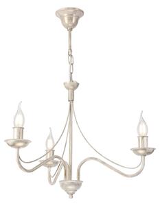 Lampadario a catena ANTON 3xE14/60W/230V bianco patinato