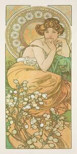 Riproduzione Topaz from The Precious Stones Series, Alfons Mucha