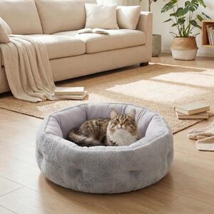 AllMyPets Cuccia per Gatti e Cani di Piccola Taglia da Interno Reversibile colore Grigio Chiaro