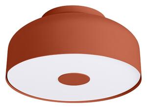 Plafoniera arancione in acciaio ø 30 cm Omiq – Sollux