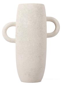 Vaso bianco in ceramica (altezza totale 30 cm) Bullet – S|P Collection