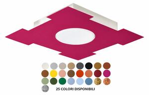 ATENE Q20 PLAFONIERA LED QUADRATA PICCOLA CM 20X20 IN 25 COLORI ECONOMICA PROMOINGROSS