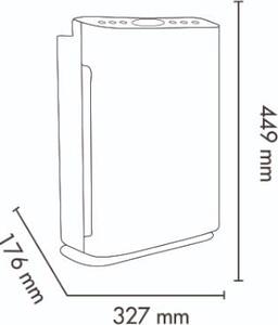 Argo Purificatore d'Aria Filtro HEPA Lampada UVC Superficie max 30 mq - 495000025 Pury Plus UVC