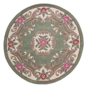 Tappeto rotondo in lana verde ø 120 cm - Flair Rugs