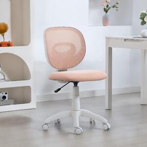 Icon Space Sedia da Ufficio Ergonomica in Tessuto a Rete Senza Braccioli colore Rosa