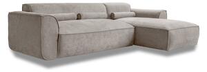 Divano angolare componibile beige (con penisola a destra) Flex Felix – Miuform
