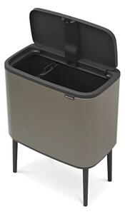 Bidone in acciaio grigio touch per raccolta differenziata 34 l Bo Touch Bin - Brabantia