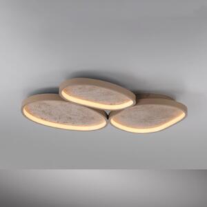JUST LIGHT. GmbH Plafoniera soffitto Moonbraker, dimmerabile, Marrone / Ruggine, Soggiorno / Sala da pranzo, Alluminio, Moderno, Plafoniera