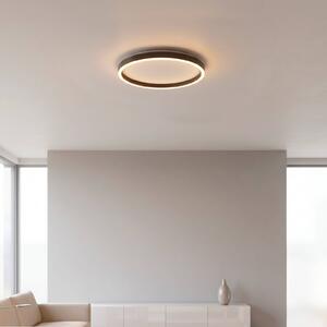 JUST LIGHT. GmbH Plafoniera soffitto Madlen, dimmerabile, Nero, Soggiorno / Sala da pranzo, Metallo, Moderno, Plafoniera