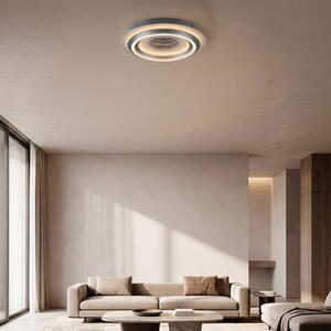 JUST LIGHT. GmbH Plafoniera soffitto Cichio, Alluminio / Grigio / Zincato, Soggiorno / Sala da pranzo, Metallo, Moderno, Plafoniera