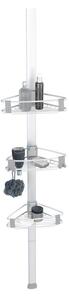 Mensola da bagno telescopica color argento opaco in alluminio Purio – Wenko