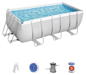 Piscina Power Steel Frame Rettangolare 412x201x122 cm Bestway 56456
