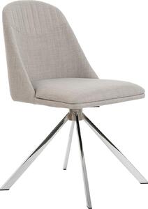 Sedia girevole Angel Cerdá in tessuto grigio 4020