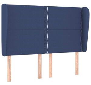 Testiera ad Orecchio Blu 147 x 23 x 118/128 cm in Tessuto