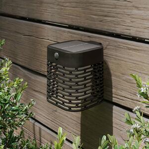 Philips Lampada da parete a LED e solare Hara, nera, con sensore, IP44 Hara, Nero, Plastica, Applique da esterni